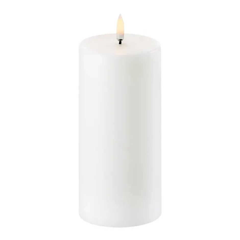 Uyuni LED Pöytäkynttilä valkoinen Ø 7,8 cm, 15,2 cm