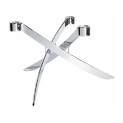 Uyuni Lightarch mini kynttilänjalka 3-haarainen, Kromi