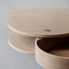 Valet laatikko seinään kiinnitettävä small, Light oiled oak