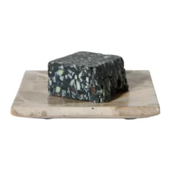 Valkoinen koristealusta, Simpukan kuori, 12×12 cm