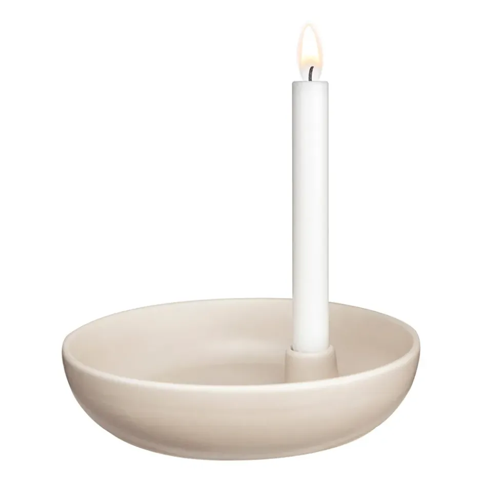 Valley kynttilänjalka Ø21 cm, Beige