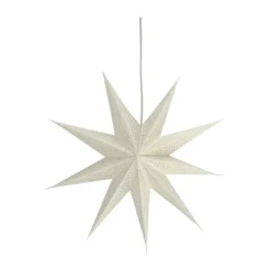 Veil adventtitähti, Valkoinen, Ø45 cm