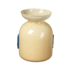 Vera maljakko 30cm, Anise yellow-Serenity lt. blue