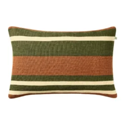 Vera tyynynpäällinen, Apricot Orange-Cactus Green, 40x60 cm