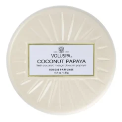Vermeil Mini Tin tuoksukynttilä 25 tuntia, Coconut Papaya
