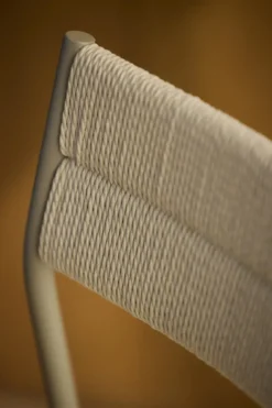 Vev käsinojatuoli, Harmaa beige natural rope