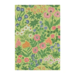 Vildblommor keittiöpyyhe 35x50 cm, Vihreä