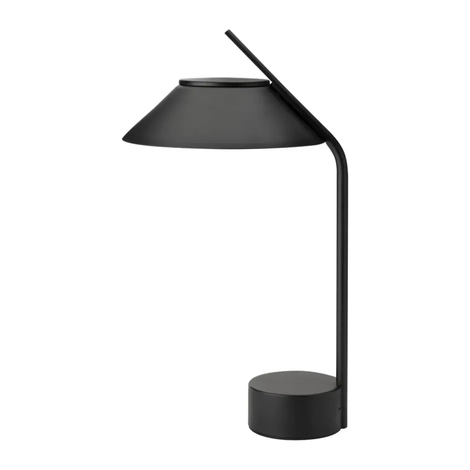 Vinkel LED pöytälamppu kannettava, Musta