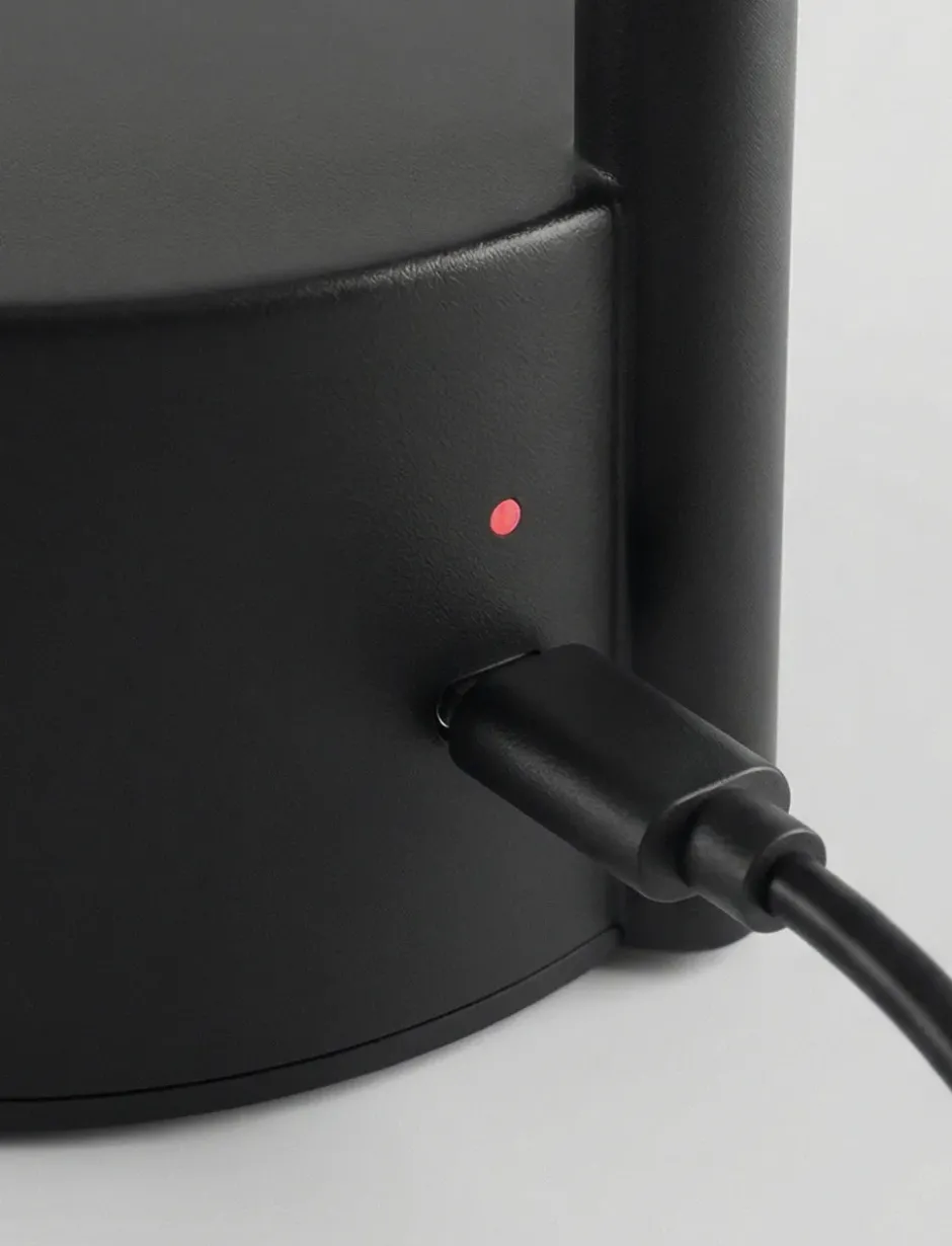 Vinkel LED pöytälamppu kannettava, Musta