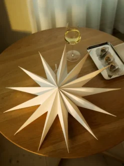 Vivi adventtitähden Ø60 cm, Valkoinen