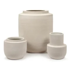 Volumes maljakko M Ø 25 cm, Beige