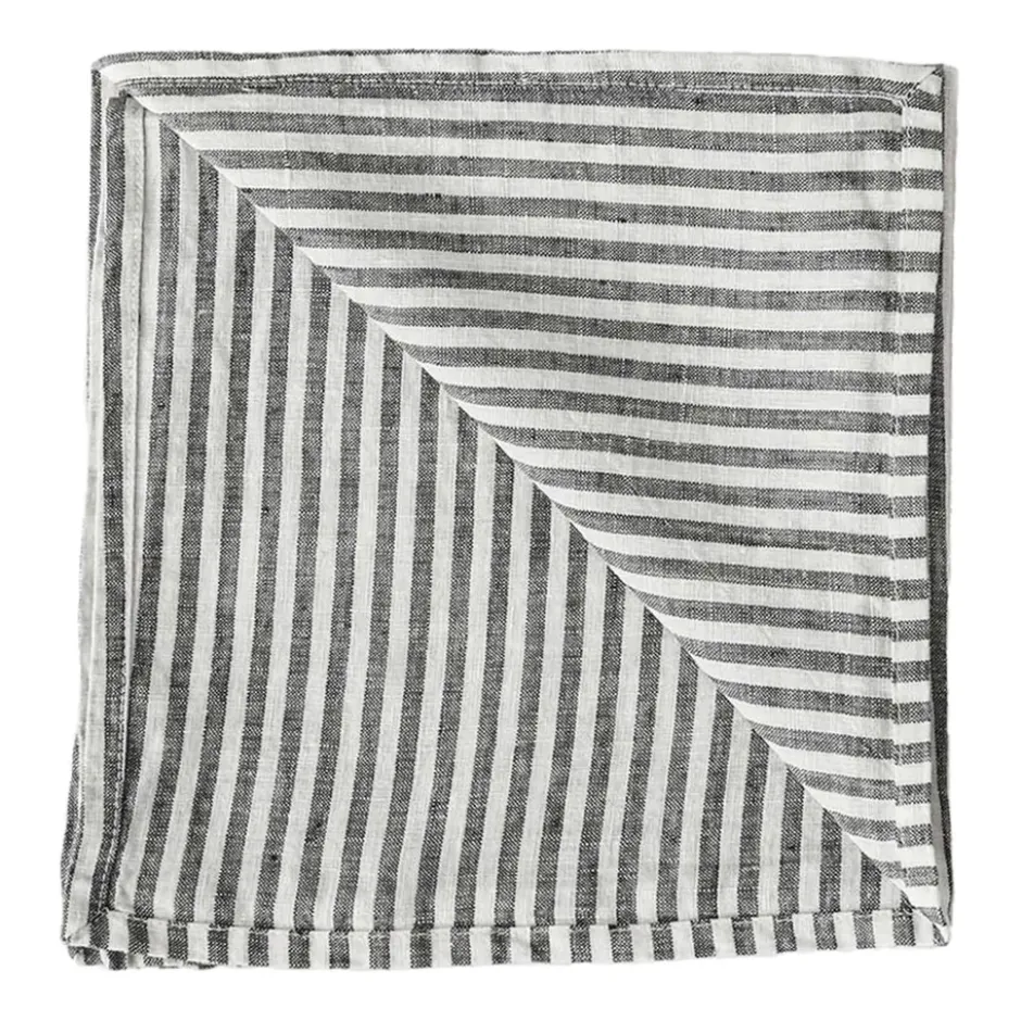 Washed linen servetti, Grey-white