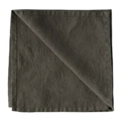 Washed linen servetti, Hiiriharmaa