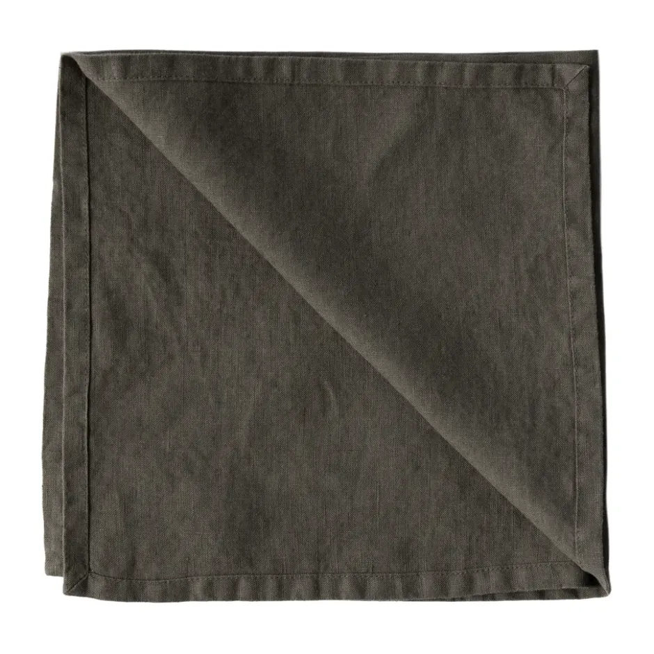 Washed linen servetti, Hiiriharmaa