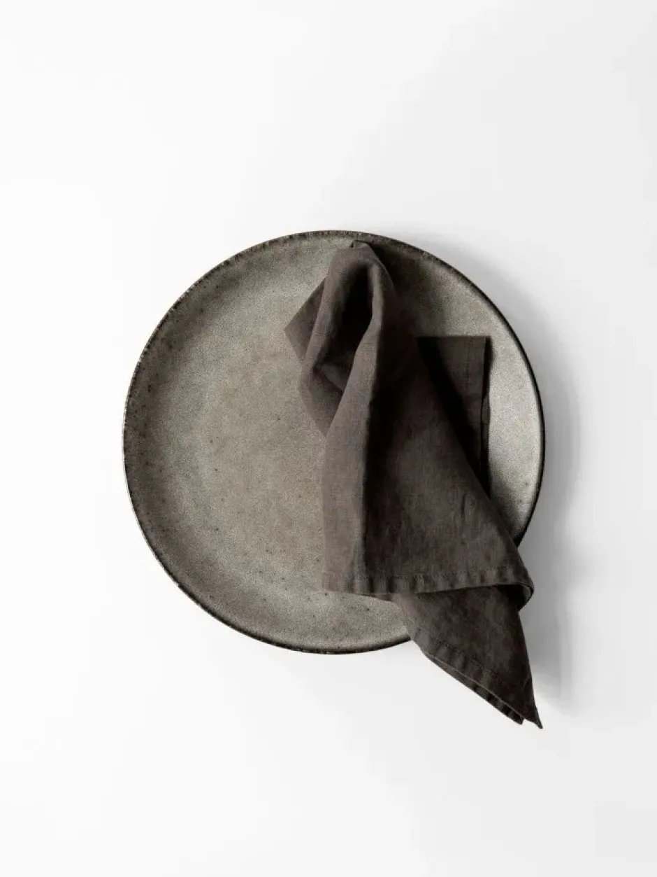 Washed linen servetti, Hiiriharmaa