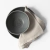 Washed linen servetti, Lämmin harmaa