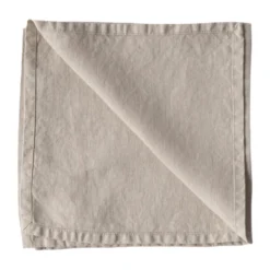 Washed linen servetti, Lämmin harmaa