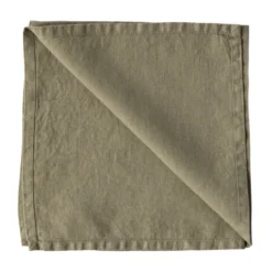 Washed linen servetti, Oliivi