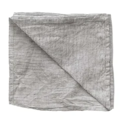Washed linen servetti, Pinstripe