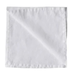 Washed linen servetti, Vaaleaksi valkaistu