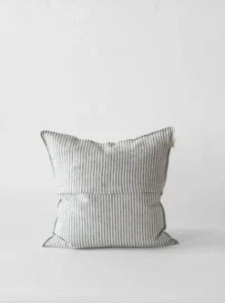 Washed linen tyynynpäällinen 50 x 50 cm, Grey-white