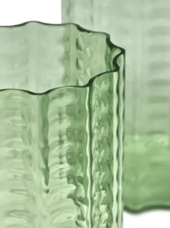 Waves 02 maljakko 28 cm, Green-clear