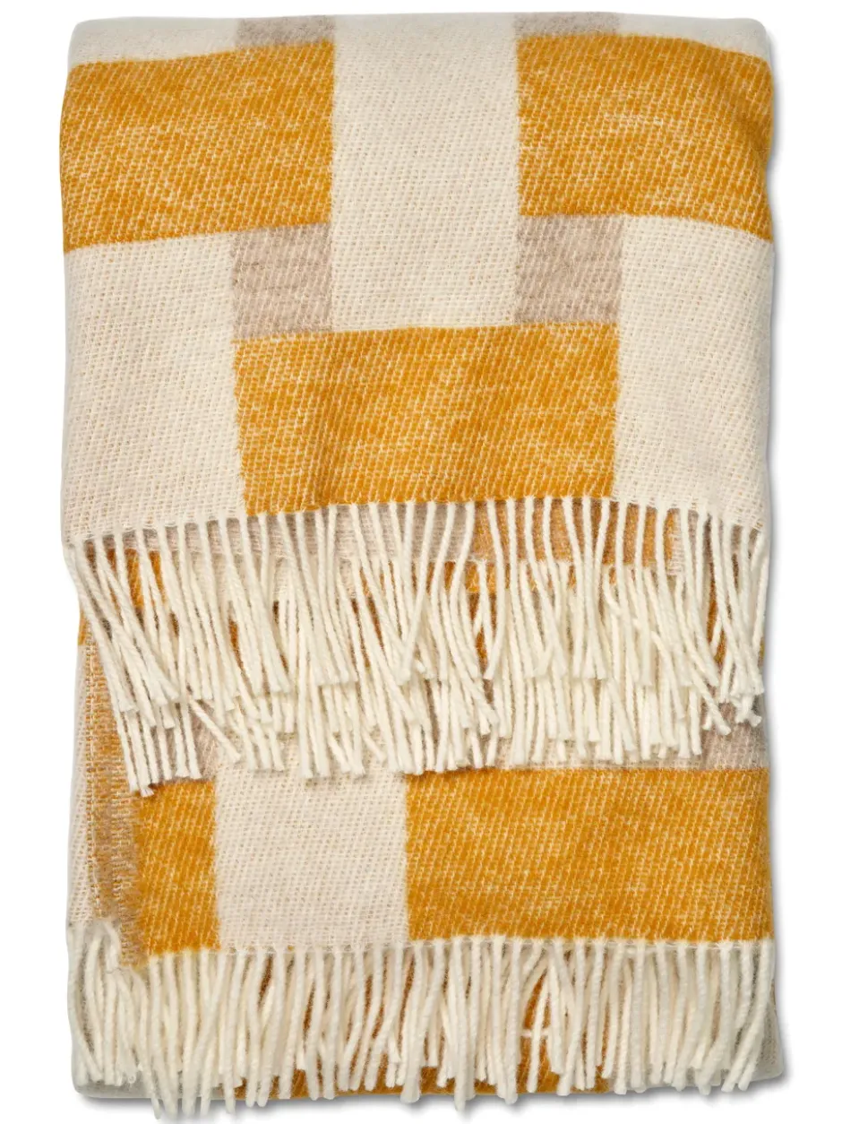 Weave viltti 130×180 cm, Keltainen