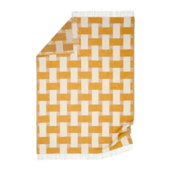 Weave viltti 130×180 cm, Keltainen