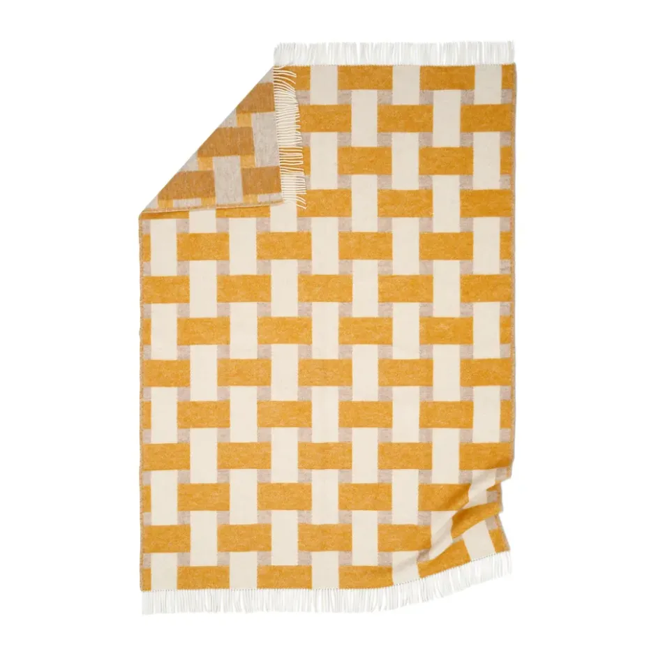 Weave viltti 130×180 cm, Keltainen
