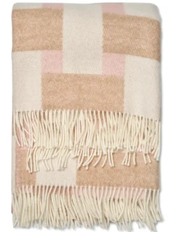 Weave viltti 130×180 cm, Vaaleanpunainen