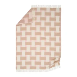 Weave viltti 130×180 cm, Vaaleanpunainen