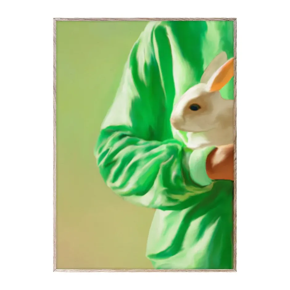 White Rabbit -juliste, 30 x 40 cm