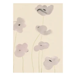 White Unikko -juliste, 30 x 40 cm