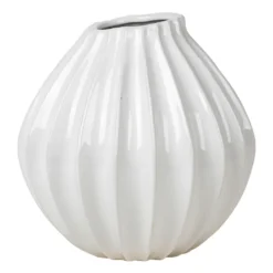 Wide maljakko, ivory, 25 cm