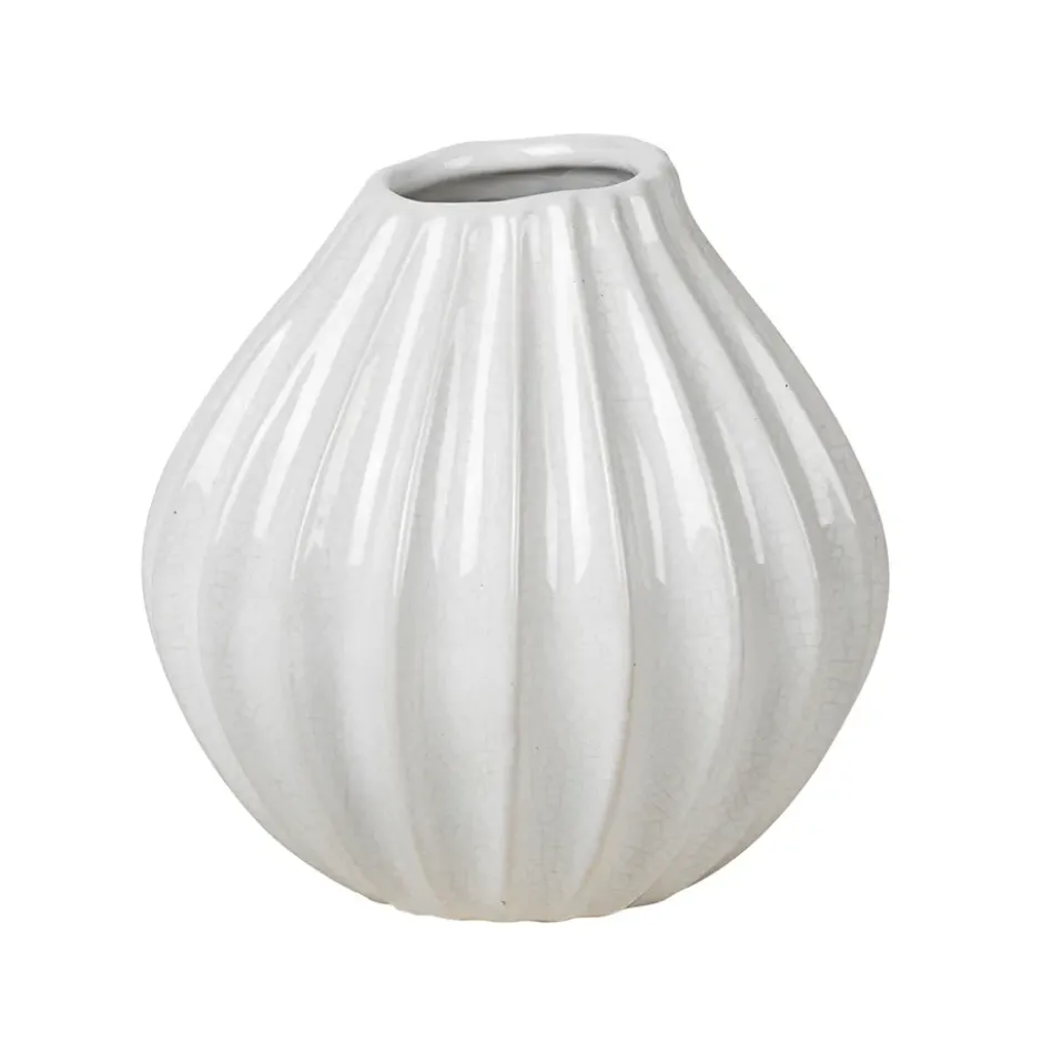Wide maljakko, ivory, 15 cm