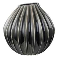 Wide maljakko smoked pearl, 40 cm