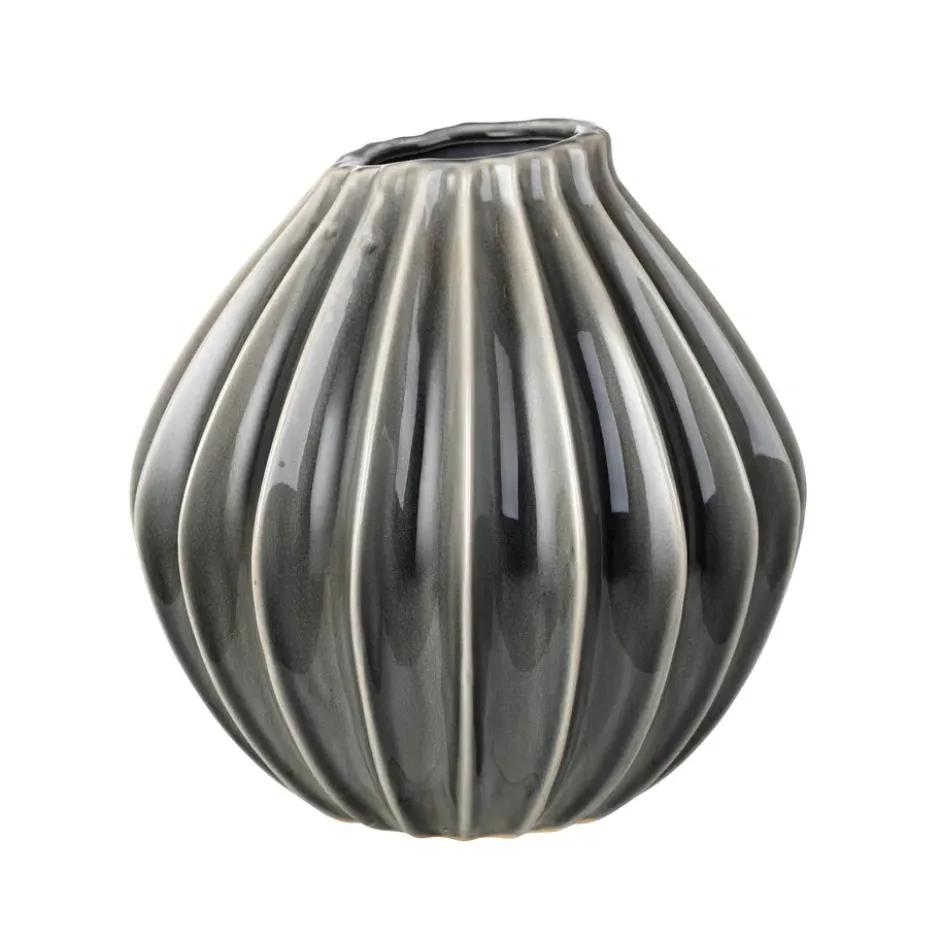 Wide maljakko smoked pearl, 25 cm