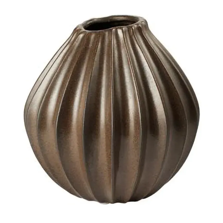 Wide vaasi M 25 cm, Ruskea
