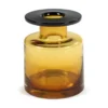 Wind & Fire -maljakko 22 cm, Amber-black