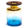 Wind & Fire -maljakko 27 cm, Blue-amber