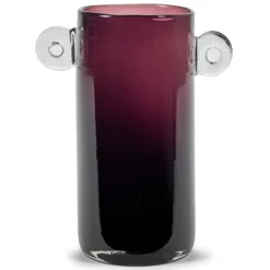 Wind & Fire -maljakko kahvalla 31 cm, Aubergine