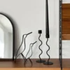 Woody Bird korkea 18 cm, Black stained oak