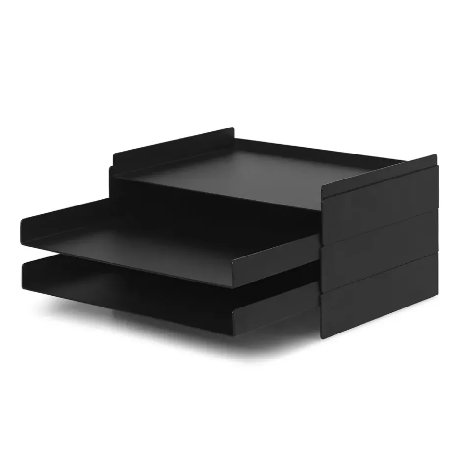 2x2 Organiser paperihyllykkö, Musta