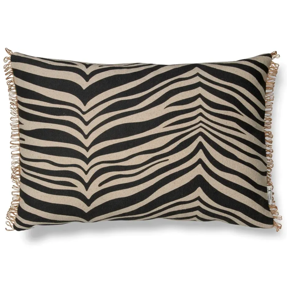 Zebra tyyny 40x60 cm, Musta