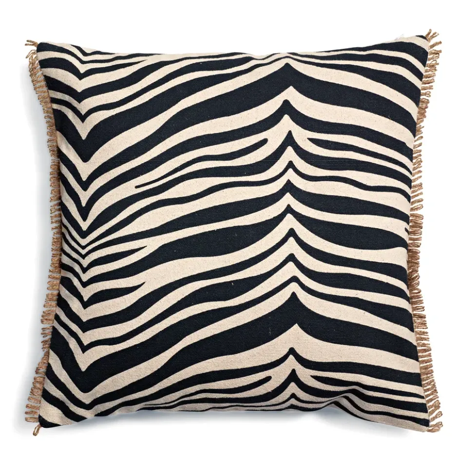 Zebra tyyny 50x50 cm, Musta
