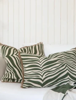 Zebra tyyny 40x60 cm, Vihreä